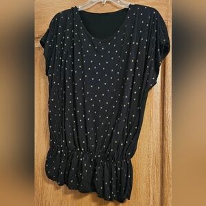 Black Starry Women's Top